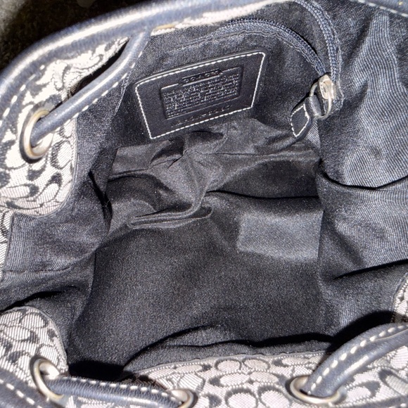 Coach Black and Gray Patterned Shoulder Bag - Picture 4 of 4